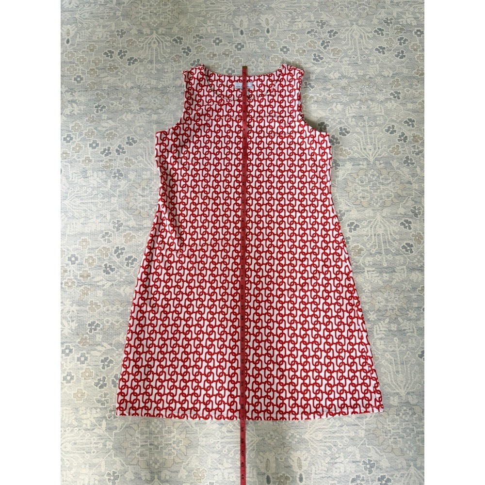 Jude Connally Chain Link Dress - Red Orange White Sleeveless NWOT - Picture 5 of 8